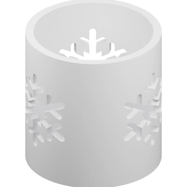 Высокий цилиндр с рельефным узором, верх и низ с плоскими основаниями