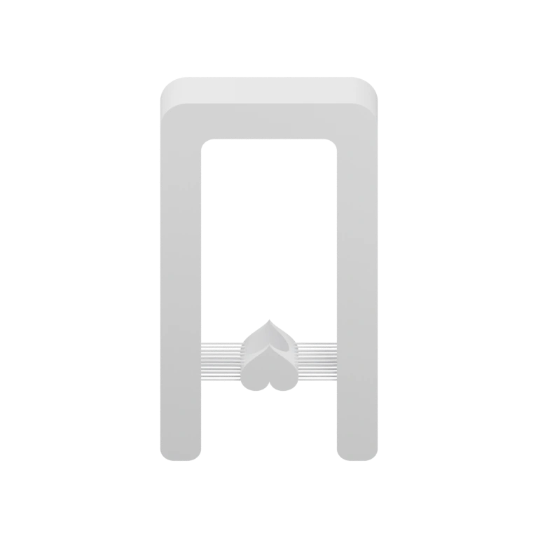 Круглая крышка с выемкой и нанесённым символом