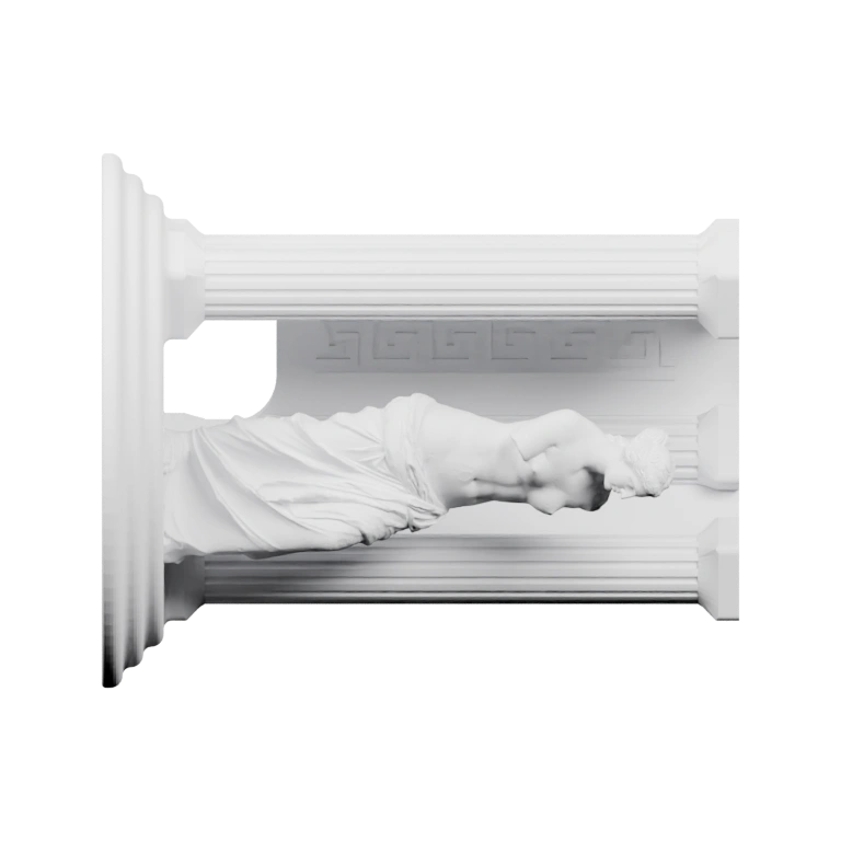 Круглая форма с шапкой, ушками и небольшими глазами