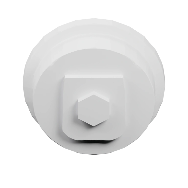 Симметричная форма с округлыми формами и небольшой деталью сверху