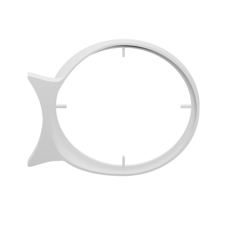 Круглая крышка с центральным шестигранником и винтовым отверстием