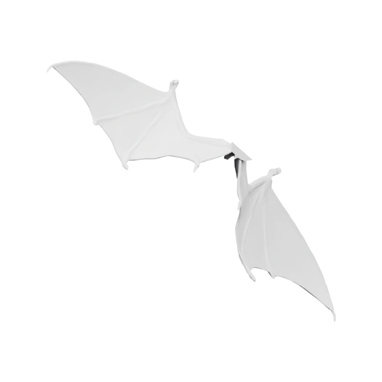 Двуглавый дракон с крыльями и хвостами, изогнутый в форме кольца