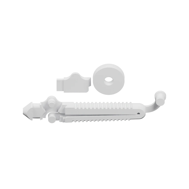 Круглая форма с вертикальными прорезями и выступами по краям