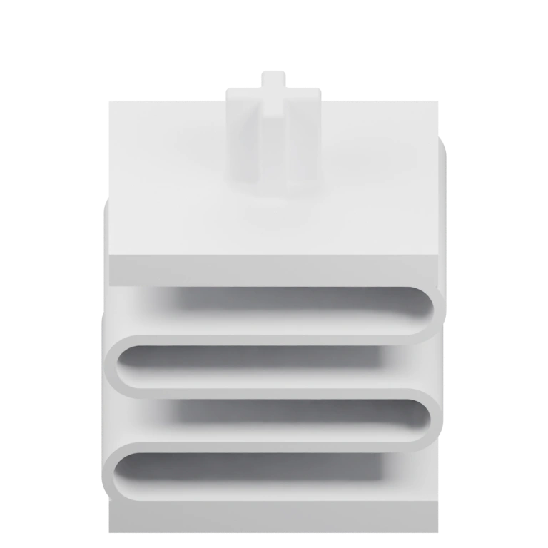 Вертикальный цилиндр с небольшими выступами на верхней и нижней части