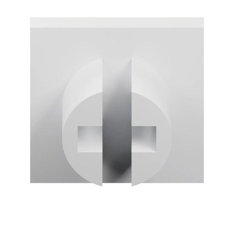 Структурированная конструкция с выемками и фиксатором на верхней части