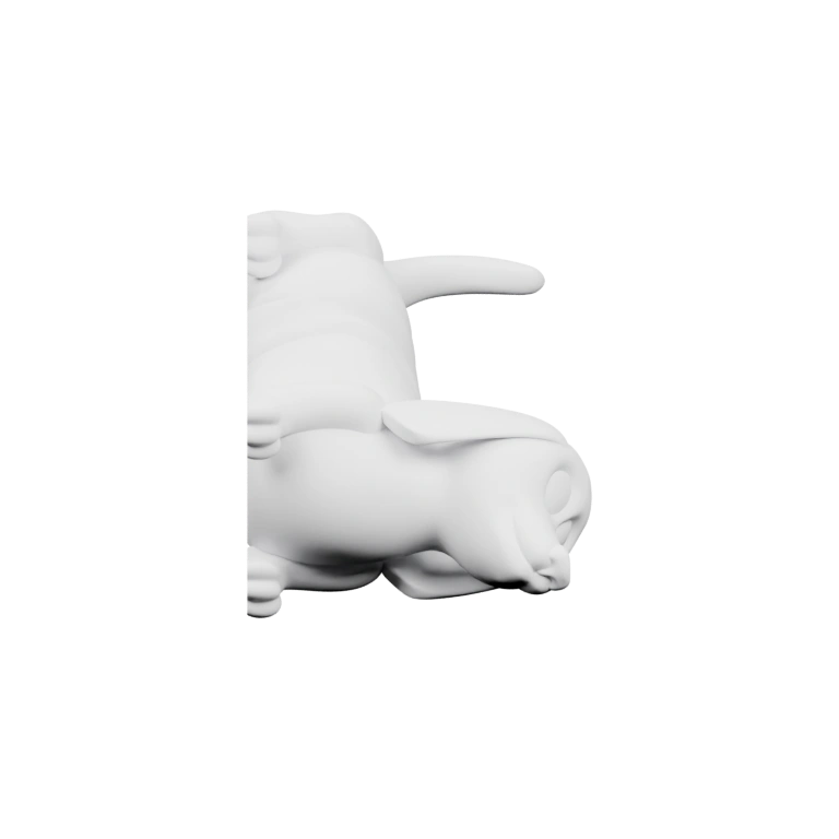 Статуэтка оленя с рогами на круглой подставке