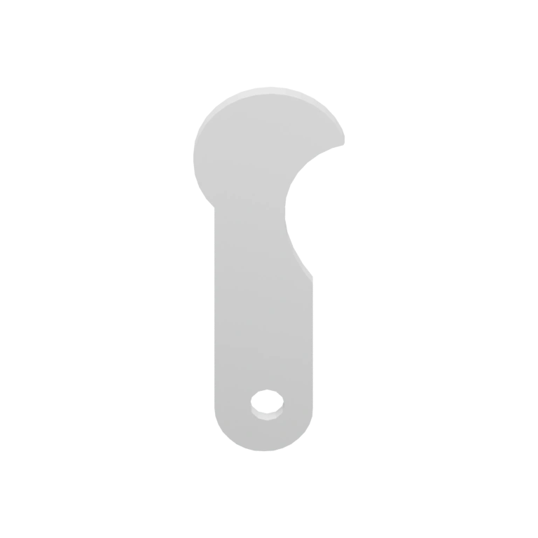 Имеет несколько секций с отверстиями и выступами для установки