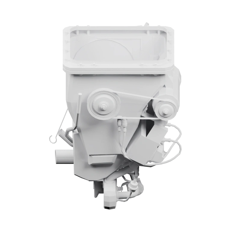 Узкая деталь с вырезом и отверстием для фиксации