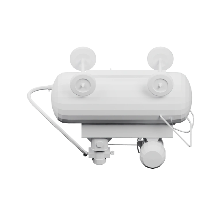 Цилиндрический корпус с верхней крышкой и боковыми отверстиями