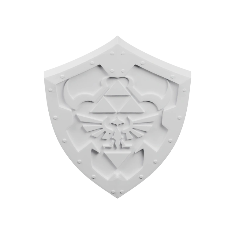 Симметричный череп с двумя рогами и острыми зубами