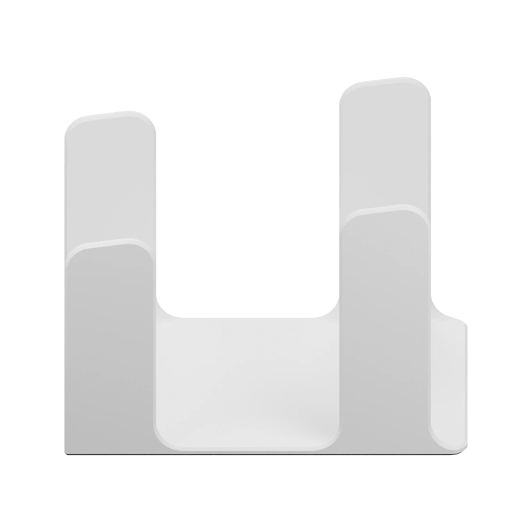 Два симметричных элемента с вырезами и основанием