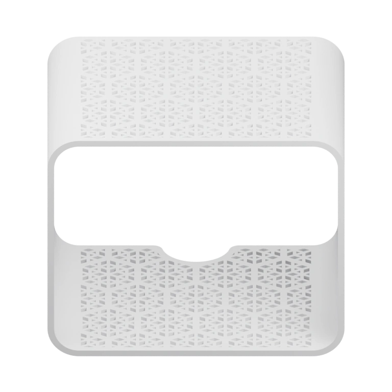 Прямоугольный блок с выступом сверху, симметричный и гладкий