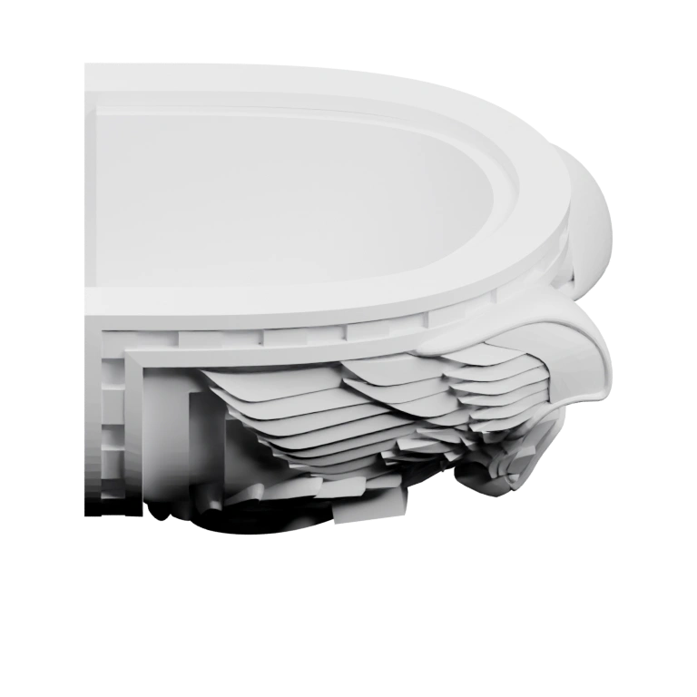 Уникальная форма черепа с длинными изогнутыми рогами