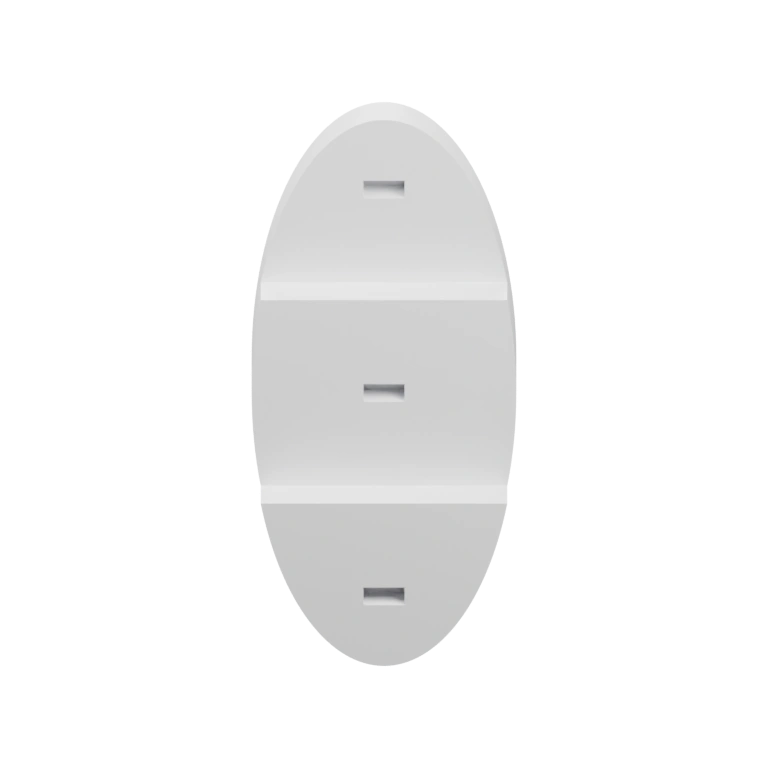 Плоская форма с центральным выступом и боковыми фиксаторами