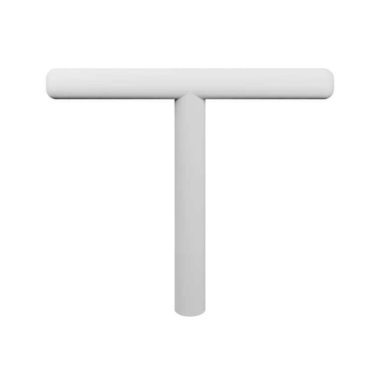 Узкая прямоугольная форма с выступом и отверстием по центру