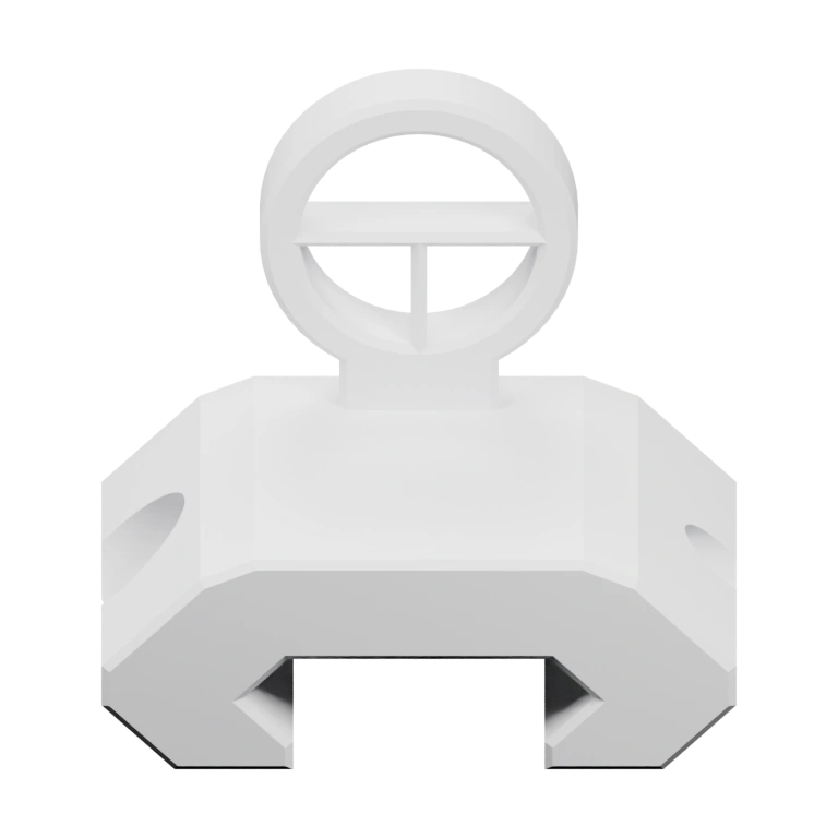 Имеет выемку и рифленые элементы сверху