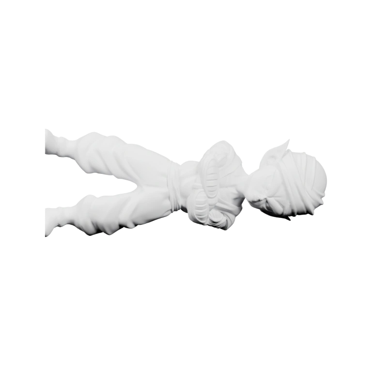 Фигурка с лицом и прицелом на корпусе, с отверстием внизу