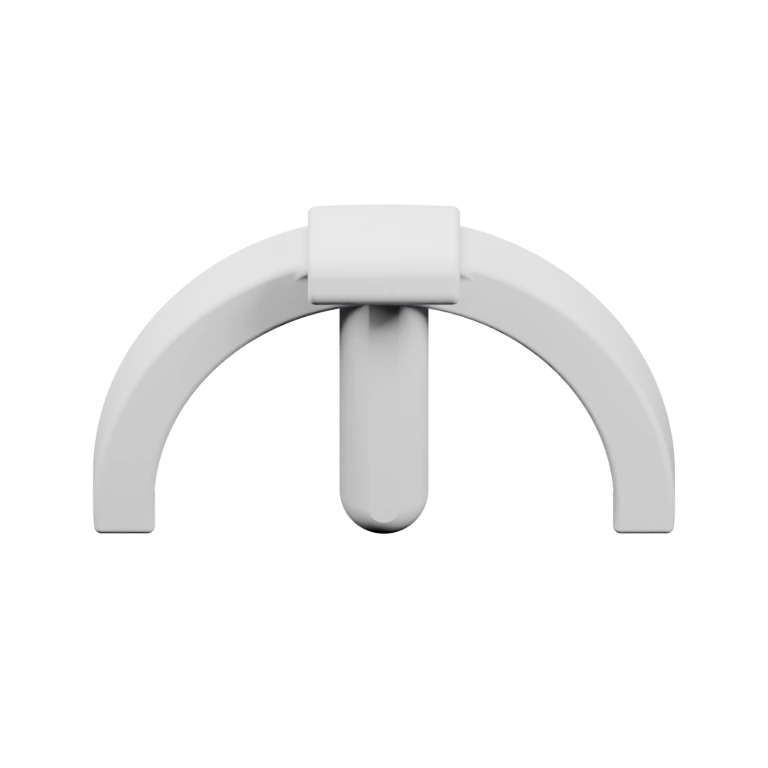 Прямоугольная форма с выступами по краям и складками