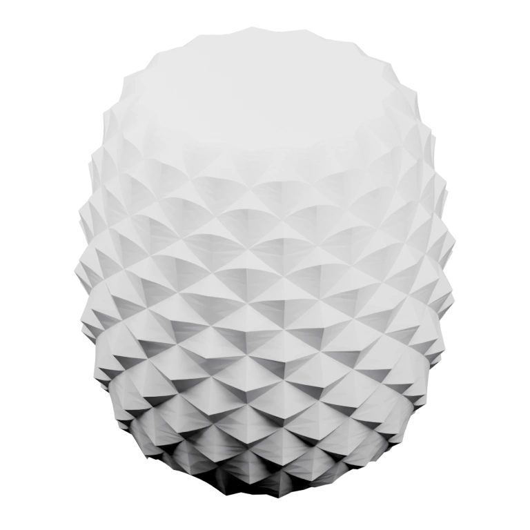 Вертикальный цилиндр с закруглённым верхом и небольшими деталями по бокам