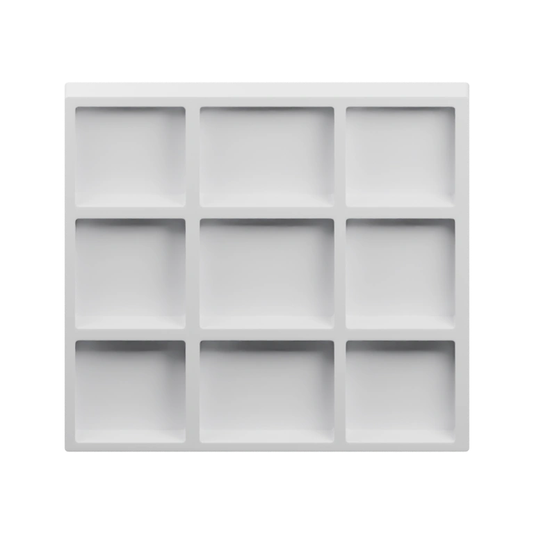 Округлая форма с ушами и носом, детализированная поверхность