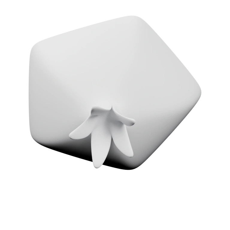 Геометрическая форма с пятиугольным отверстием и закругленными краями