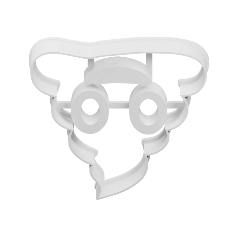 Форма напоминает гранат, с небольшим выступом внизу