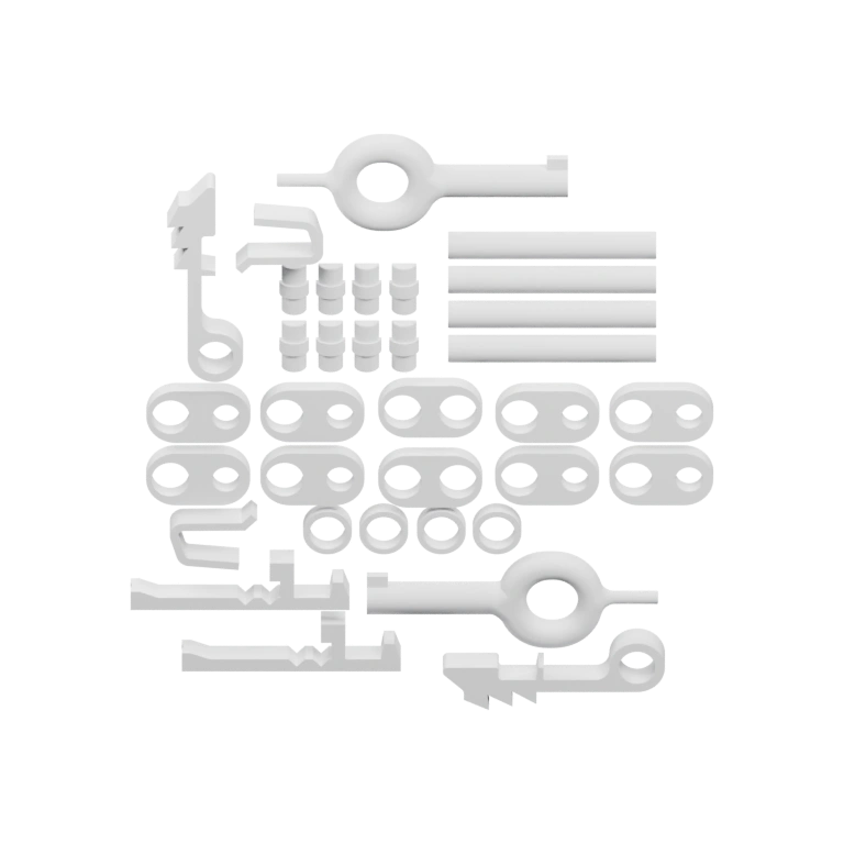 Гладкая форма с отверстием и выступом для крепления