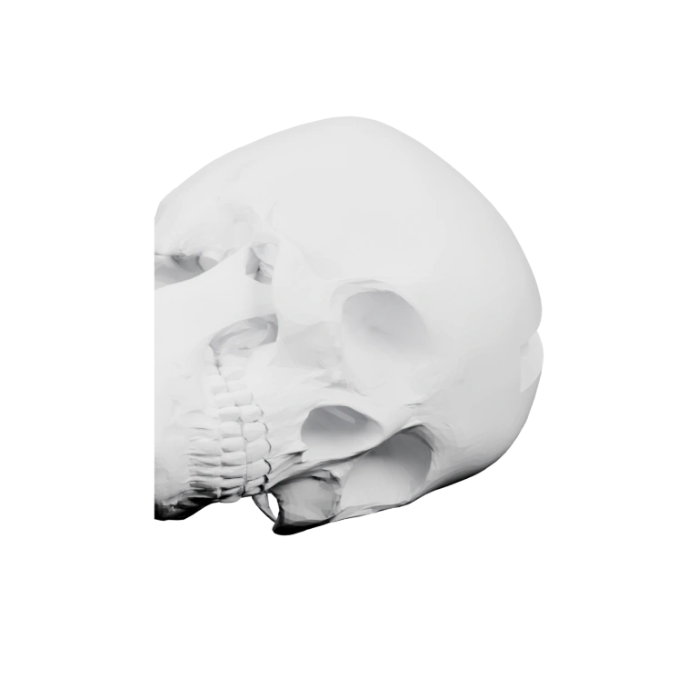 Симметричная конструкция с острыми углами и вырезами для глаз и носа