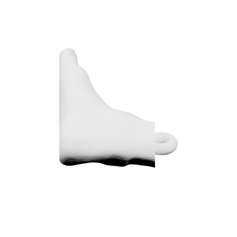 Сегмент с закруглённым краем и двумя отверстиями