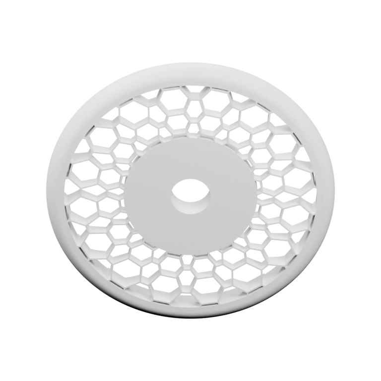 Изогнутая конструкция с рядами отверстий для крепления