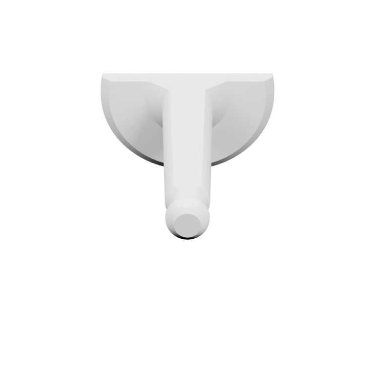 Цилиндрическая форма с плоским основанием и выступом для фиксации