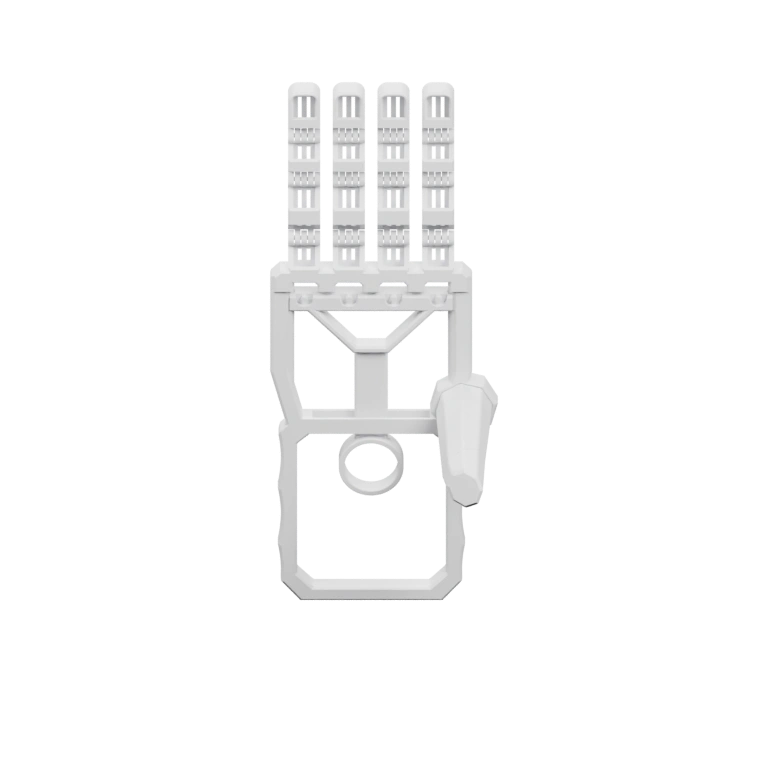 Длинный вертикальный элемент с выемкой и заострённым концом