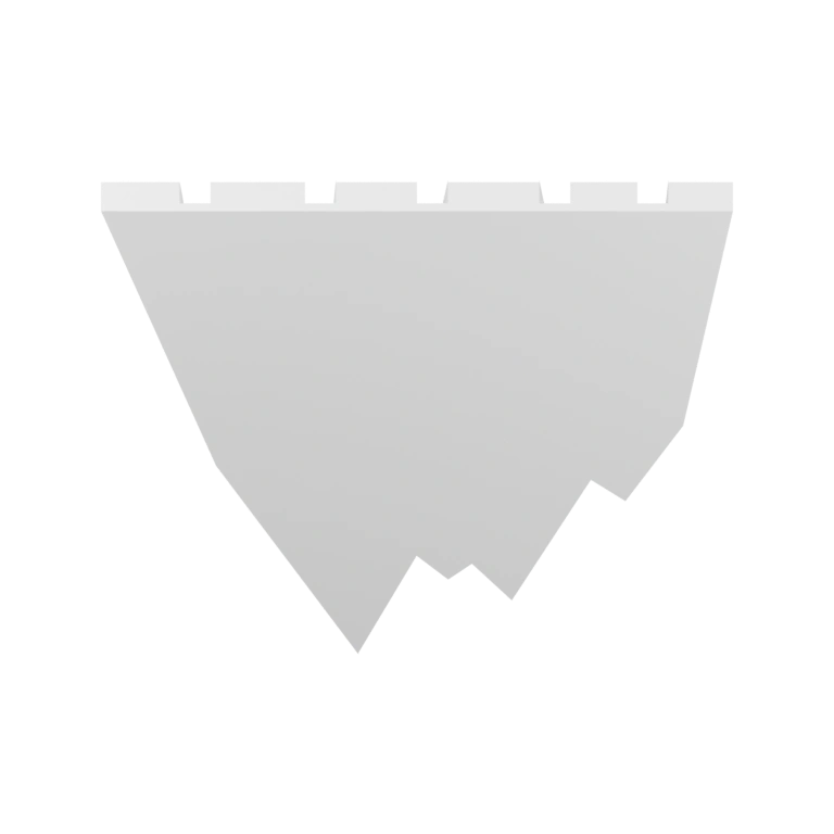 Плоская пластина с отверстиями разных форм и размеров