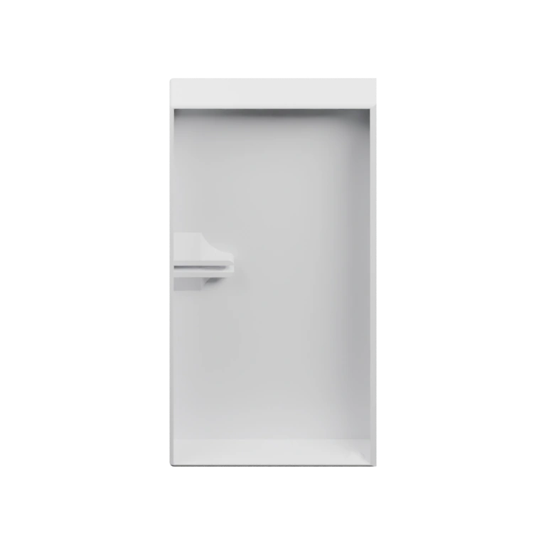 Изогнутая конструкция с двумя горизонтальными планками и креплением к стене