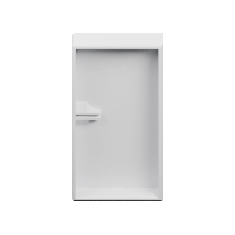 Прямоугольный корпус с открытым пространством и полкой внутри