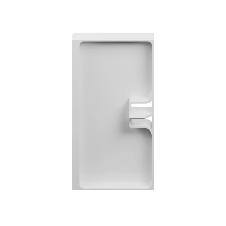 Прямоугольный корпус с внутренней полкой и фасадом с застёжкой