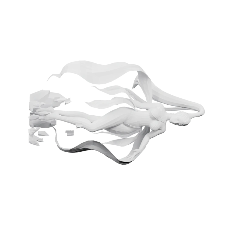 Фигурка в круге с крыльями и многочисленными руками