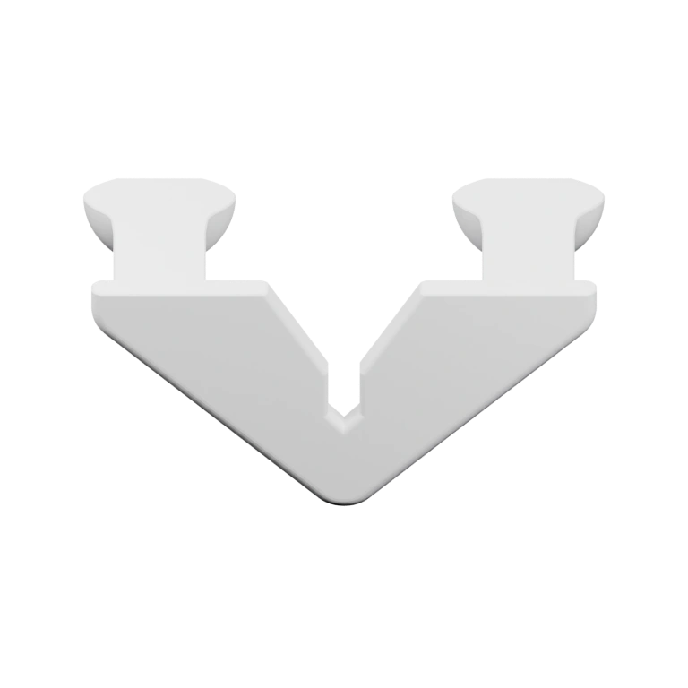 Изогнутая форма с двумя выступами для крепления