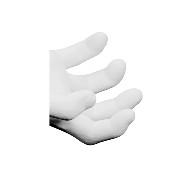 Фигурка с выражением лица, двумя рогами и ушками