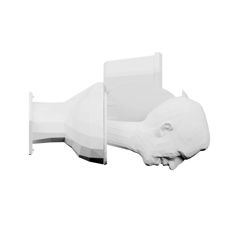 Устройство с черепом и позвоночником, подобное фигурке