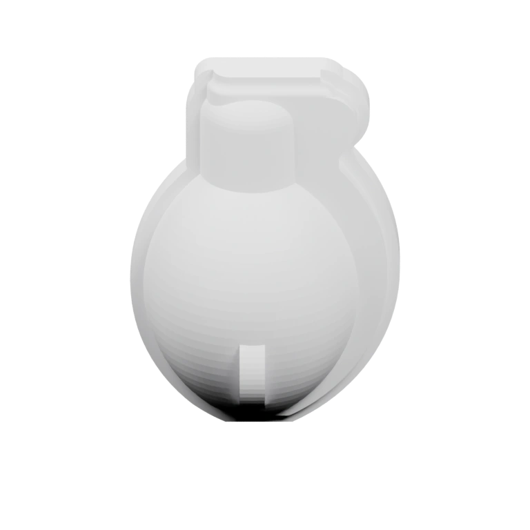 Круглая форма с выступами и застёжкой на верху