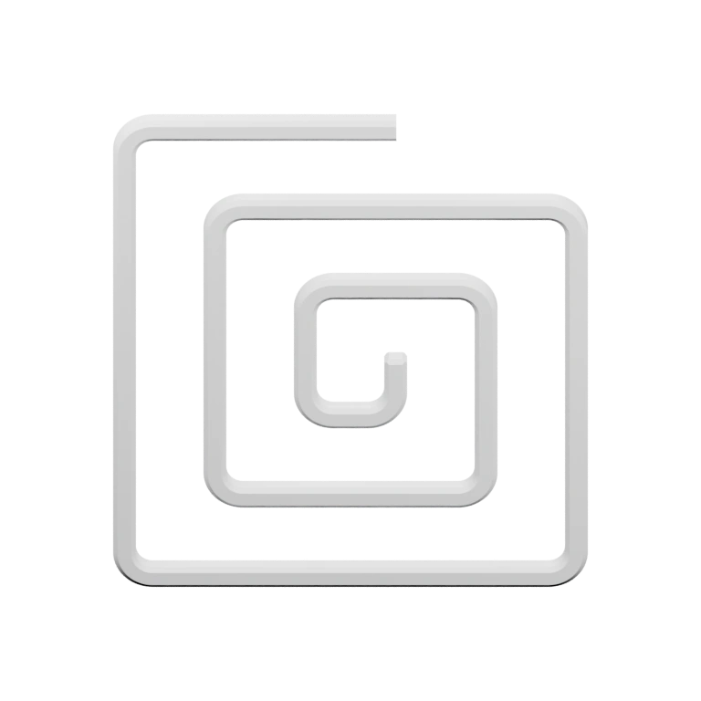 Витковая структура в квадратной рамке