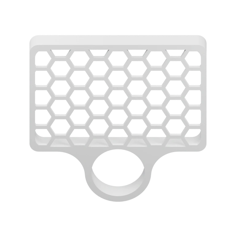 С двумя отверстиями и выемкой для крепления