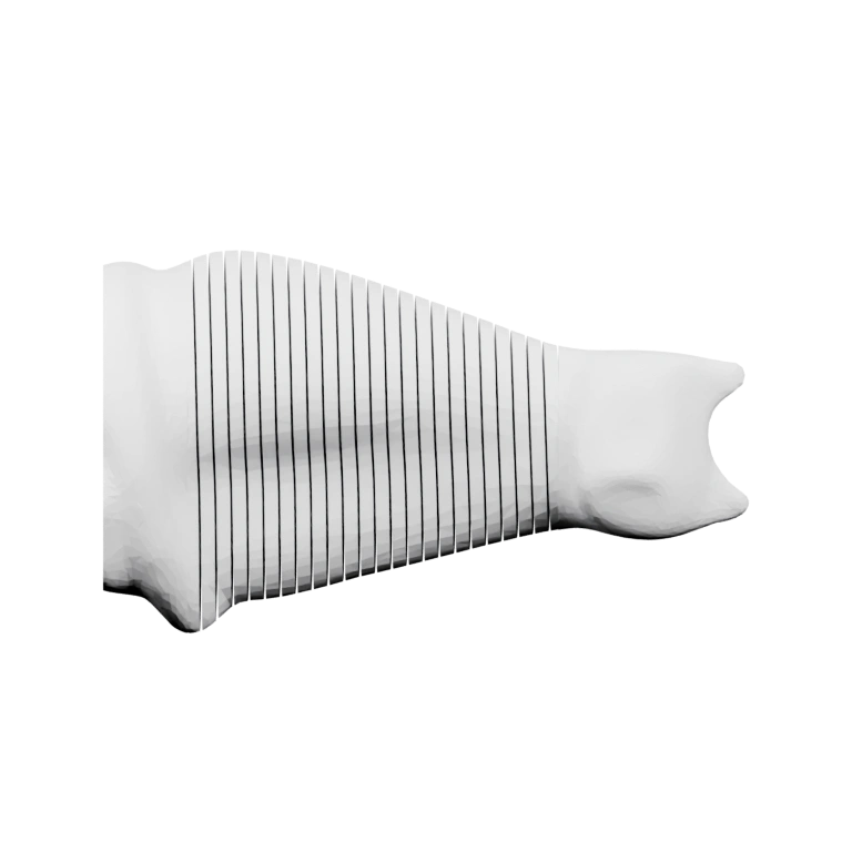 Сидящая фигурка с изогнутыми линиями на теле