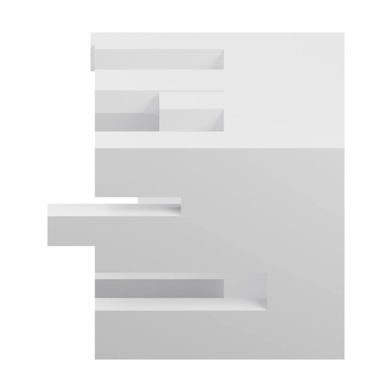 Структура из вертикальных элементов, выступающих на фоне градиентного фона