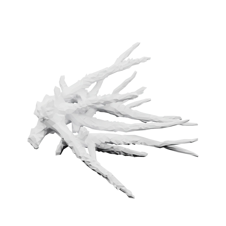 Ветвистая структура с острыми концами, напоминающая природный образ