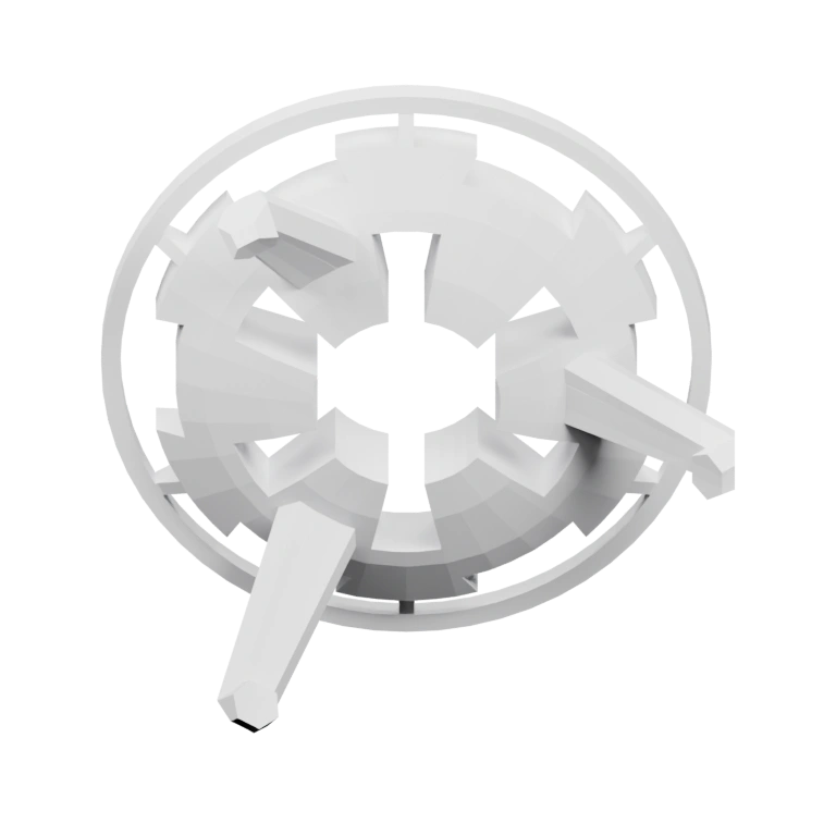 Круглая форма с выступами и отверстиями для фиксации