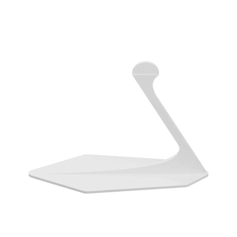 Имеет основание и вытянутую ручку с верхним элементом