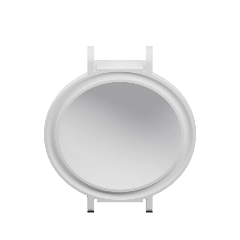 Круглый элемент с защелками и предупреждающей маркировкой