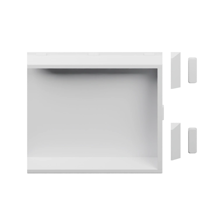 Прямоугольный корпус с открытым пространством и подвижными элементами